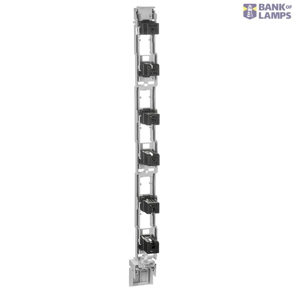 Panel for busbar with NH load switch, ARROW BLACK, size 00, empty image 1