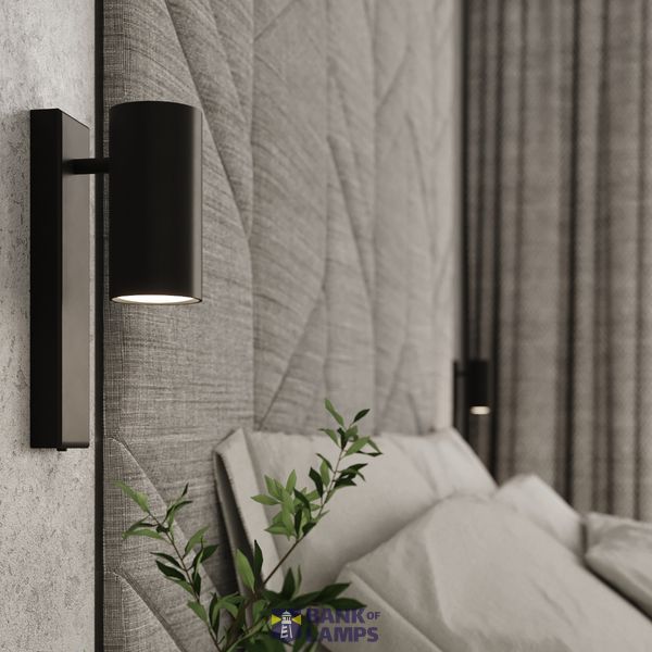 UTTI WALL LAMP BLACK GU10 1X40W IP20 image 3
