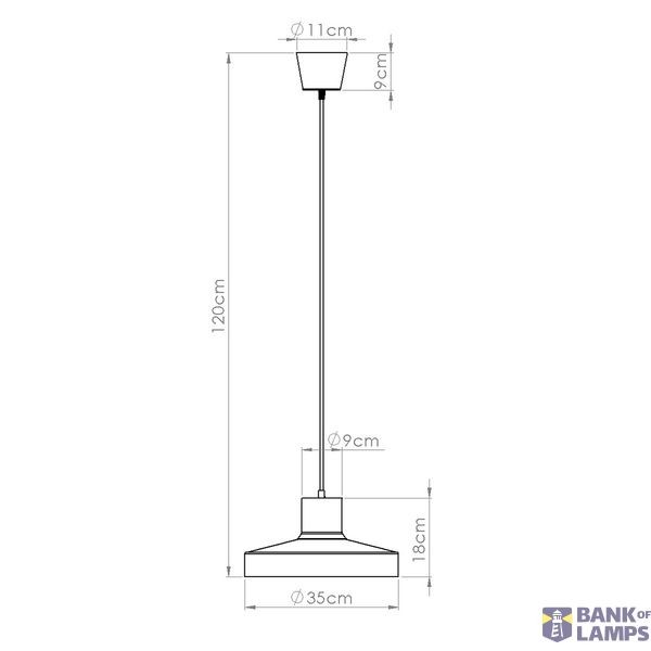 Pendant lamp BILO red image 6