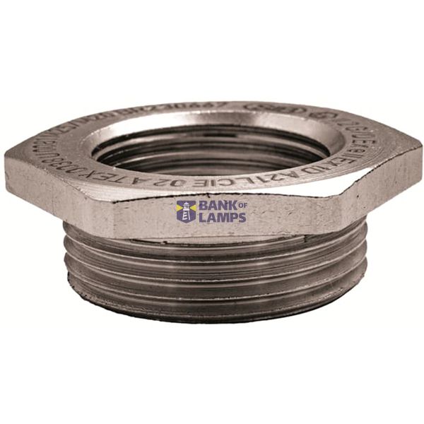 Reducer Hexagonal with flat sealing ATEX EXE Nickel Plated Brass M20-M image 1