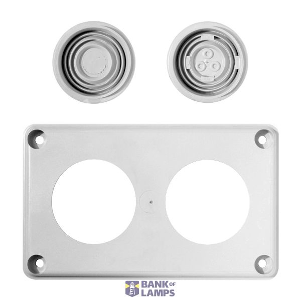 Cable entry gland plate 2x cable entries 70mm image 1