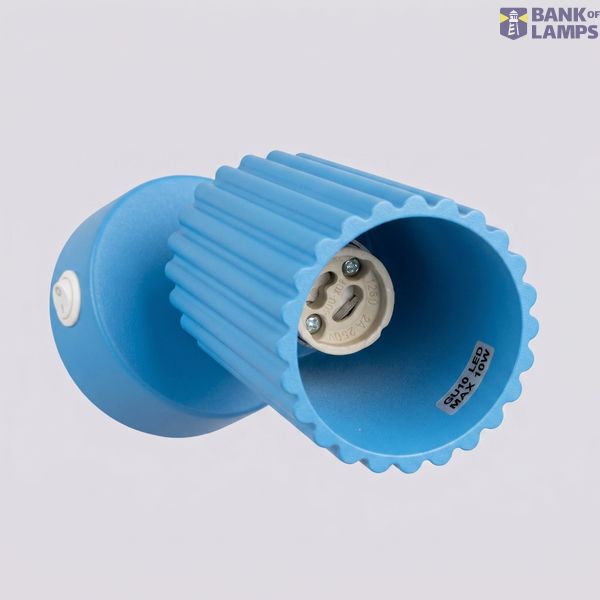 Wall lamp KARBON azure with a switch image 5