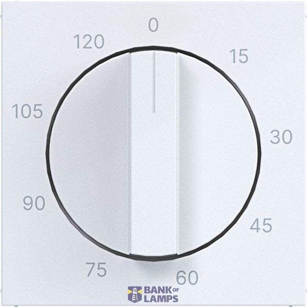 Central pl mechanical time switch 0-120 min., A.x/C.x, white glass. image 1