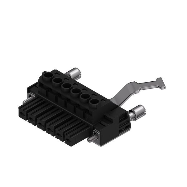 PCB plug-in connector, female plug, 7.62 mm, Number of poles: 6, 180°, Clamping yoke connection, Clamping range, max. : 10 mm², Box image 4