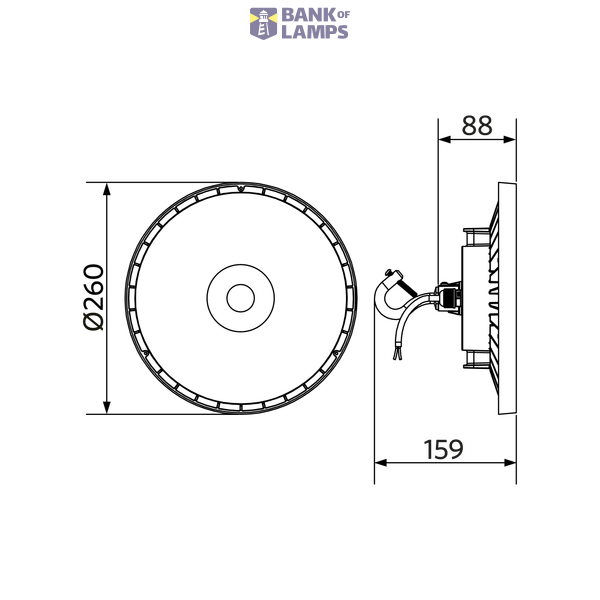 LEDHighbay-E2 80W-840-W image 4