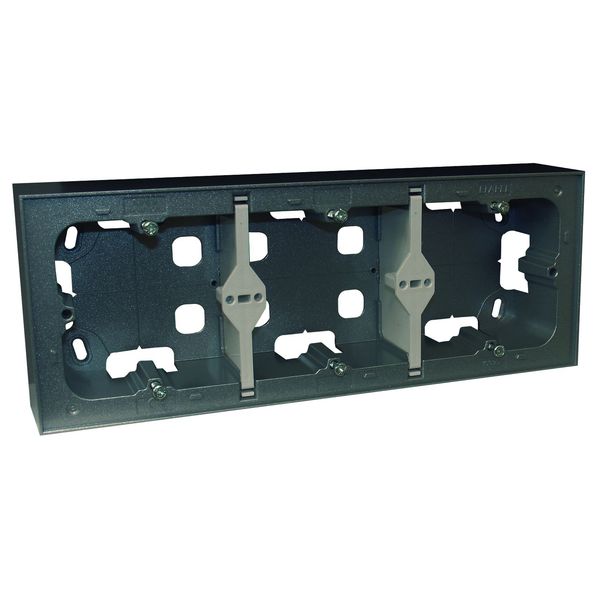 LOGUS 90 SERIES TRIPLE SURFACE MOUNT BOX GRAY image 2