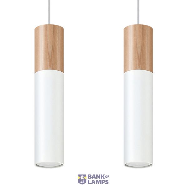HANGING LAMP PABLO 2 WHITE GU10 2X40W IP20 image 2
