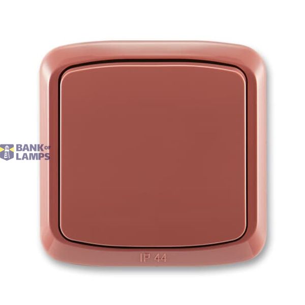 3558A-07940 R2, TANGO Cross switch with cover and frame, shift. 7 IP44 heath worm image 1