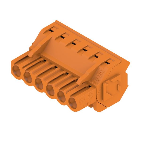 PCB plug-in connector, female plug, 5.08 mm, Number of poles: 6, 225°, Clamping yoke connection, Clamping range, max. : 4 mm², Box image 2