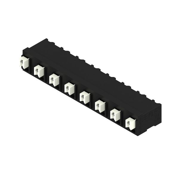 Printed circuit board terminals, 7.50 mm, Number of poles: 8, 90°, Solder pin length (l): 1.5 mm, black, PUSH IN with actuator, Clamping range, max. : 1.5 mm², Tube image 3