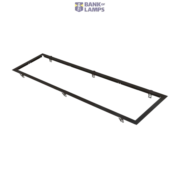 SENSE RECESSED FRAME 300X1200 BLACK PLASTER/TROLDTEKT SPRING image 1