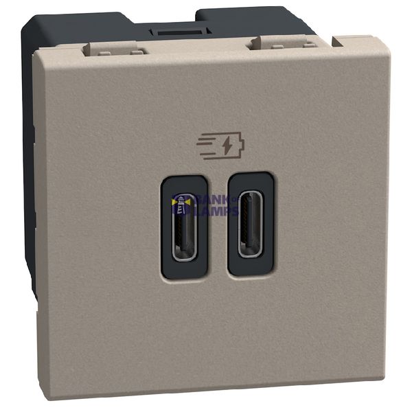 Light Now - charger usb CC PD 2m stone image 1