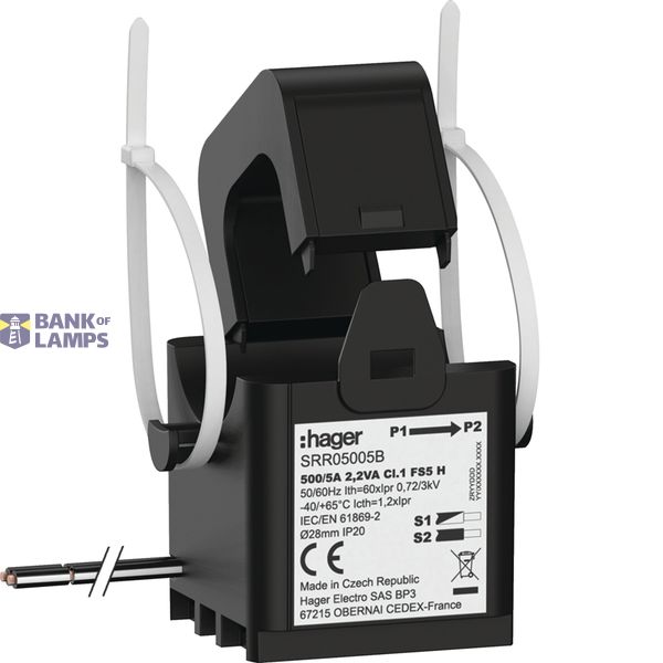 Split current transformer SC2 28 mm 500/5A 2.2 VA class 1 image 1
