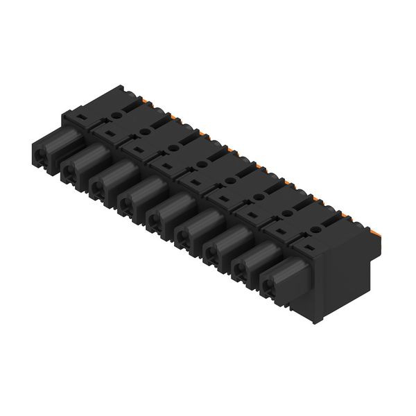 PCB plug-in connector, female plug, 7.62 mm, Number of poles: 9, 180°, PUSH IN with actuator, Clamping range, max. : 2.5 mm², Box image 4