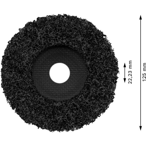 Cleaning disc N377, Best for Metal 125 mm, 22.23 mm, SiC image 2