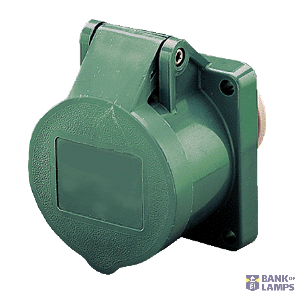 receptacle, 32A3p4h50V100-200Hz, IP44 image 1