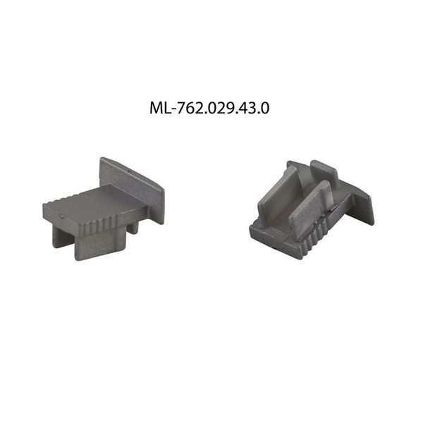 End cap without hole for HV, gray color, 1 pc image 1