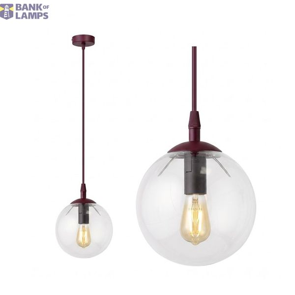 COSMO 1 BURGUNDY TRANSPARENT image 1