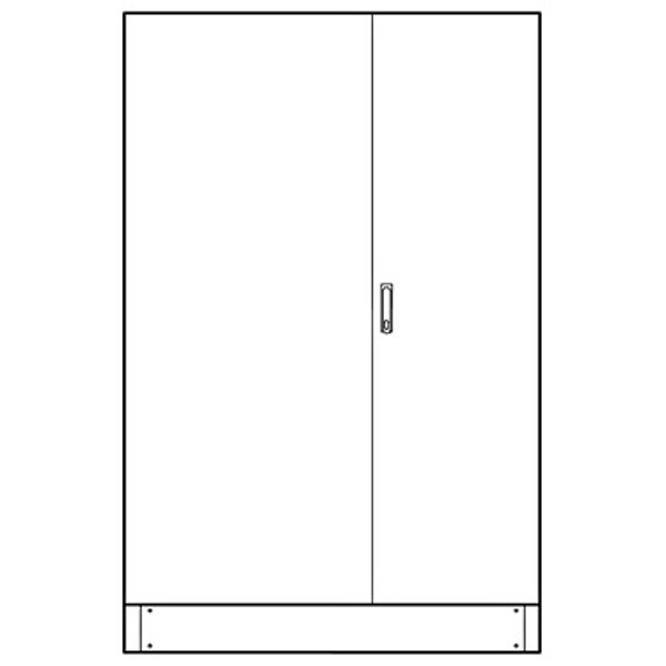 Leerverteiler 5-Feld, 2000x1300x210mm mit Sockel, 2-trig image 1