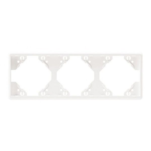 TRIPLE HORIZONTAL FRAME MATTE WHITE image 1