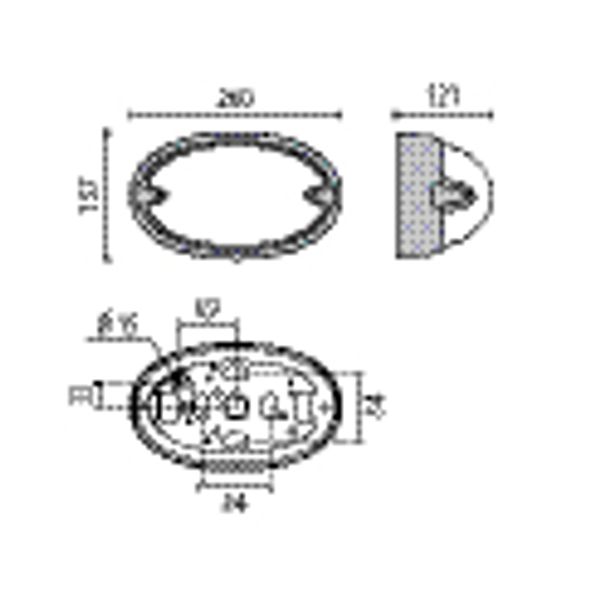 CHIP OVAL 25 LED 3000K BLACK 6.5W image 5