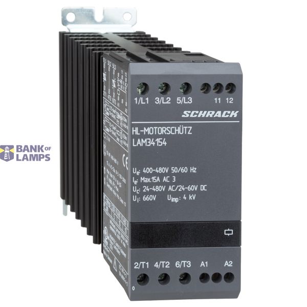 Solid State Motor Contactor 3-pole 15A/380-480VAC image 1