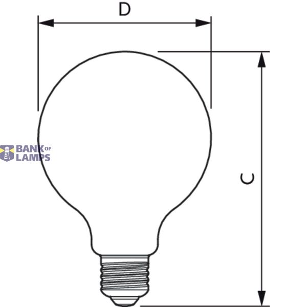 CLA LEDBulb D 7.2-60W G95 E27 827 CL image 3