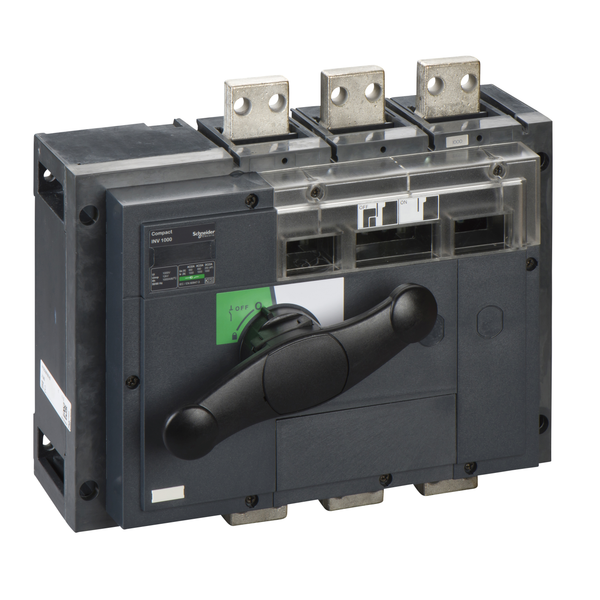 switch disconnector, Compact INV1000, visible break, 1000 A, standard version with black rotary handle, 3 poles image 4