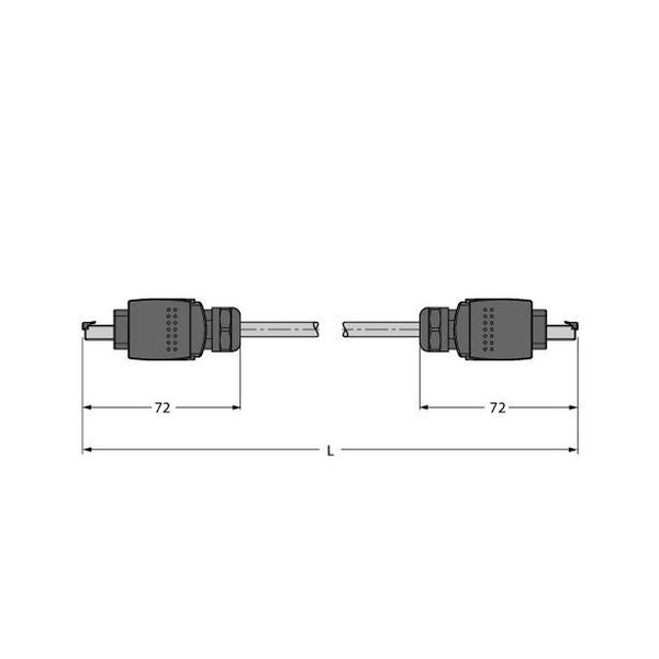 Industrial Ethernet Cable, PUR Power cable according to AIDA   AIDA-GC-AIDA-GC-4416-2M image 1