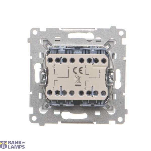 SOON ON SALE, single earial socket type "F", (module), Simon 24, IP20/IP44, cashmere image 2