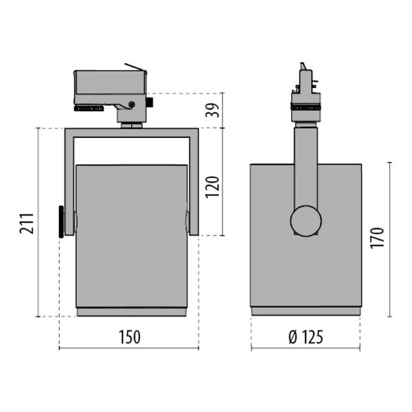 AS427 LED 40W SPOT 3000K BLACK image 5