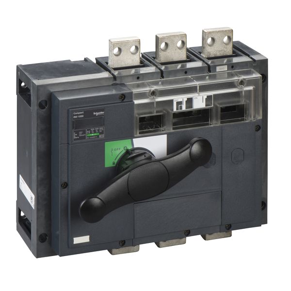 switch disconnector, Compact INV1000, visible break, 1000 A, standard version with black rotary handle, 3 poles image 3