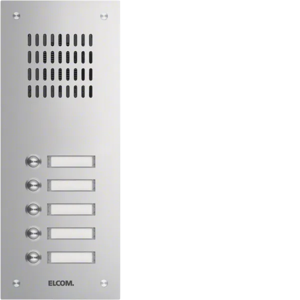 ELCO TVG-5/1 flush-mounted door station 5 buttons ESTA stainless steel 1-row image 1