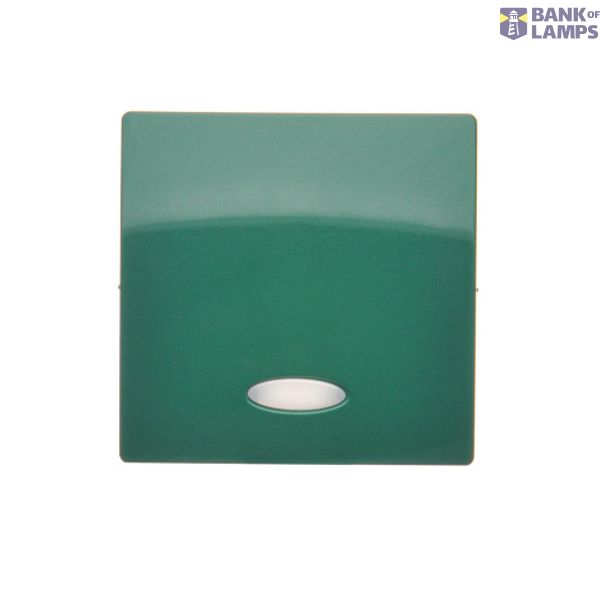 Single button with light indicator box for switches and push buttons, green image 1