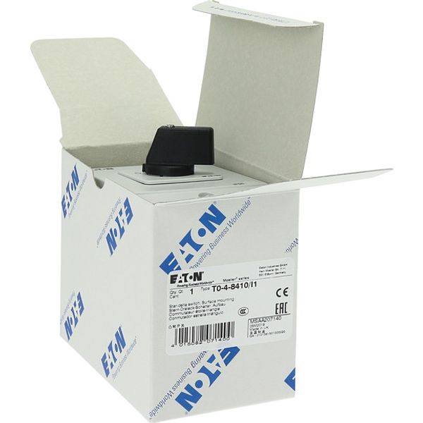 T0-4-8410/I1 Star-delta switches, T0, 20 A, surface mounting, 4 contact unit(s), Contacts: 8, 60 °, maintained, With 0 (Off) position, 0-Y-D, Design number 8410 image 9