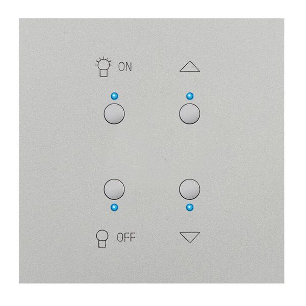 Art d'Arnould Epure MyHOME_Up light and shutter switch - satin steel image 1