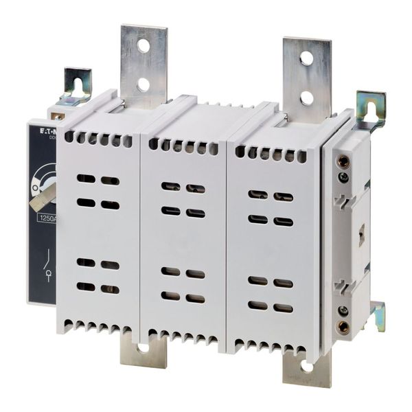 DDC-1250/2-SK DC switch disconnector, 1250 A, 2 pole, 1 N/O, 1 N/C, Without rotary handle and drive shaft, rear mounting image 4
