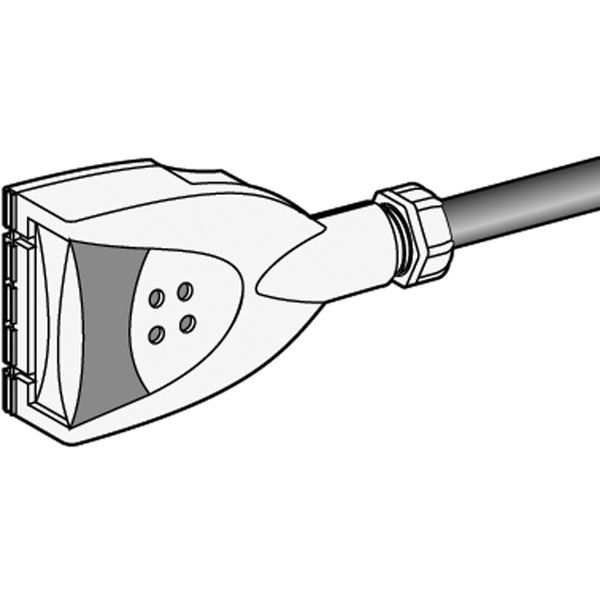 CONNECTOR 10A P+N MET FASE SELECT. SNOER image 1