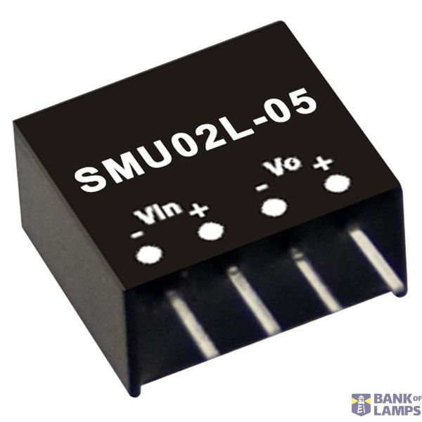 SMU02L-05 DC/DC Converter +/-5:5V 400mA 2W, MEAN WELL image 1