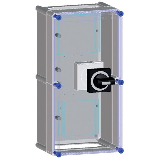 Switch enclosure prepared for 1 NZM2 MCCB 3P image 1