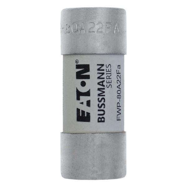 Fuse-link, high speed, 80 A, AC 700 V, 22 x 58 mm, aR, UL image 3