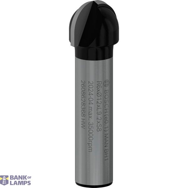 Core box bit, 8 mm, R1 6 mm, D 12 mm, L 9.2 mm, G 40 mm image 1