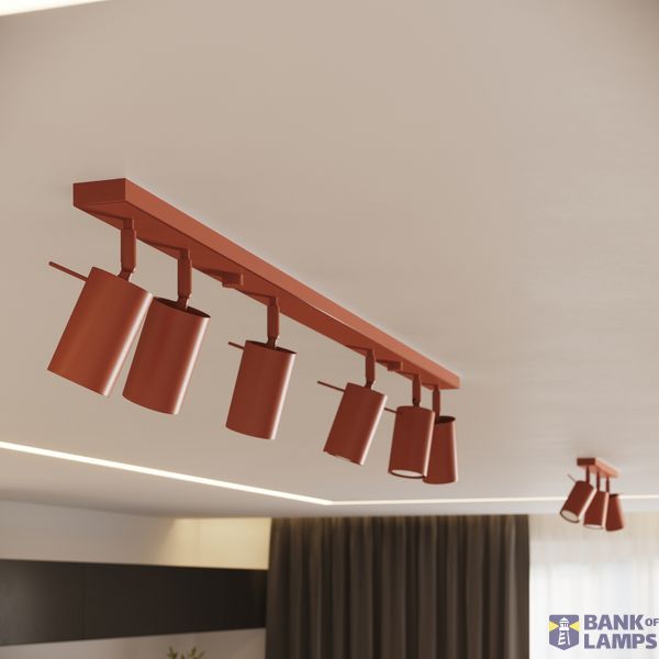 WALL LAMP RING RED OCHRE 1XGU10 image 9