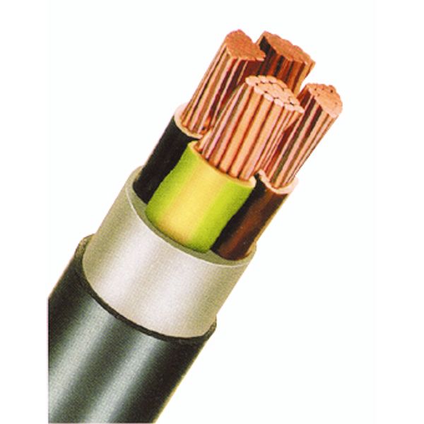 PVC Insulated Heavy Current Cable 0,6/1kV NYY-J 5x95rm bk (The price is shown without markup on metals. Request a quote for accurate information) image 1