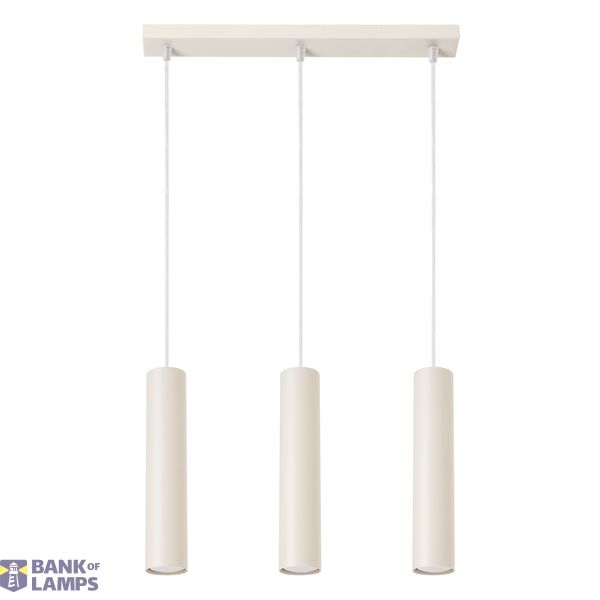 Pendant lamp LAGOS 3L beige image 1