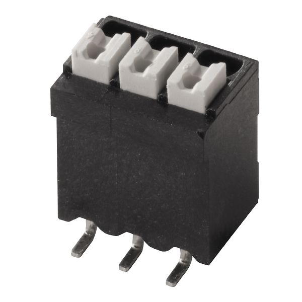 Printed circuit board terminals, 3.50 mm, Number of poles: 11, 180°, black, PUSH IN with actuator, Clamping range, max. : 1.5 mm², Tape image 1