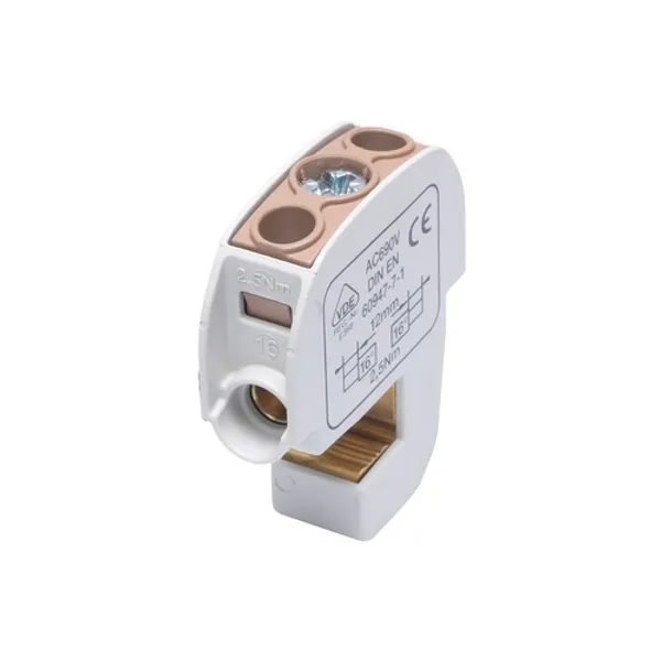 SBB 16 Isolated terminal for rail 86105 brown SIMBLOCK image 2