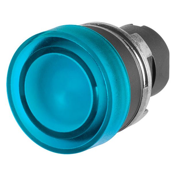 Push-button Ø 32, projecting, illuminated, blue image 1