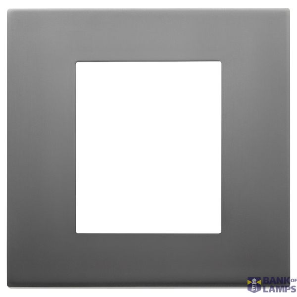 Plate 2M BS metal satin inox image 1