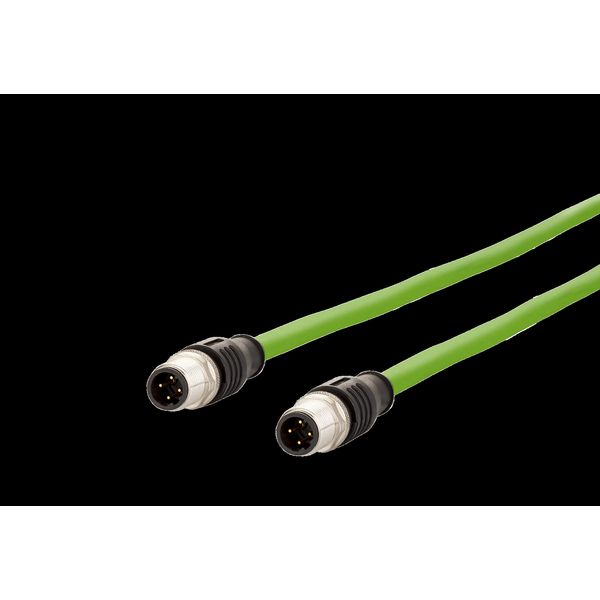 M12 Industrial Ethernet cable, D-coded, 5.0 m, M12 plug straight - M12 image 2